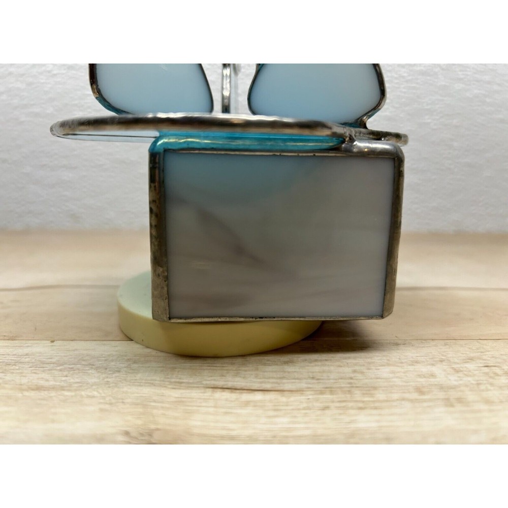 Vtg Christmas Angels Stained Glass Sankyo Japan Music Box Carousel Amazing Grase - Picture 10 of 11